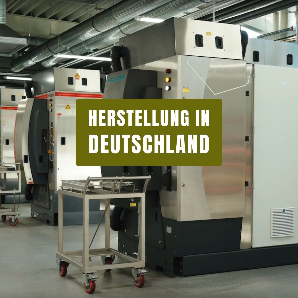 Auf dem Bild sehen Sie eine moderne Anlage für PVD- und DLC-Beschichtung in Deutschland. Dieser Hersteller sichert die hohe Qualität unserer Produkte. Dies gilt ebenso für unsere CNC-Fertigung sowie für die verwendeten Komponenten.