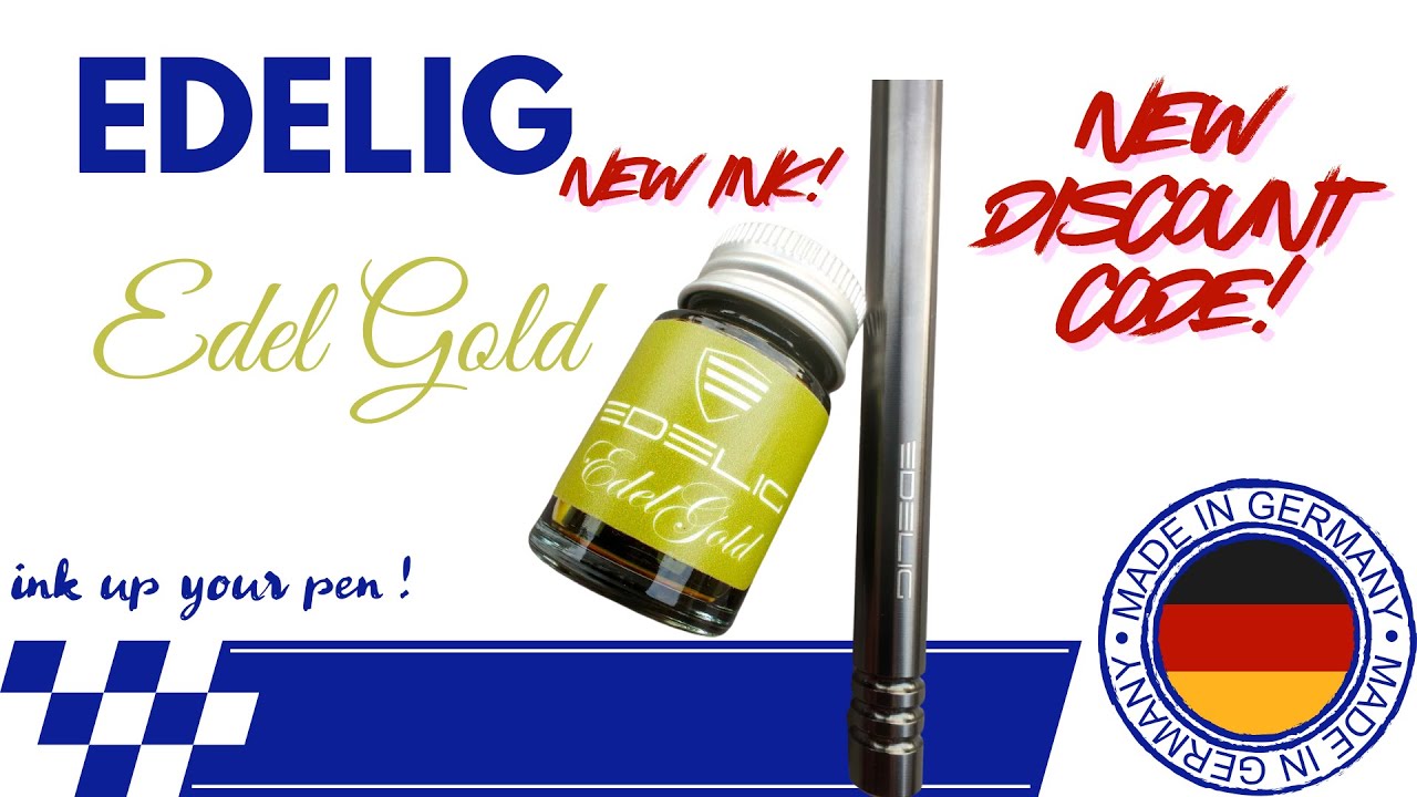 Video laden: EDELIG Edel Gold Tinte. Die brandneue Tinte von EDELIG, von Octopus aus Dresden exklusiv für EDELIG produziert. Wieviel Sorgfalt und Gedanken in die Herstellung geflossen sind, erfahrt ihr in meinem Video.